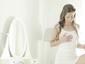 Spreading Her Legs Wide For Easier Fingering