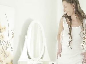 Spreading Her Legs Wide For Easier Fingering