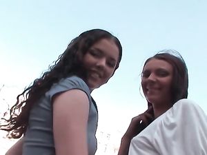 Cute Teen Friends Invite A Guy Over To Ass Fuck Them