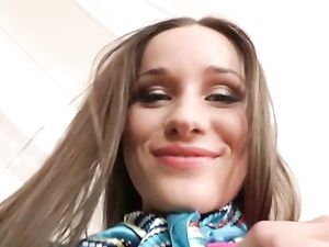 Cute Russian Girl Anally Stretched By A Fat Cock