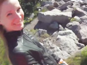 Bend The Leather Jacket Babe Over And Fuck Her