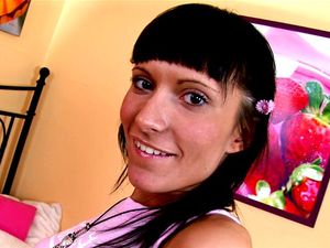 Cute Teen Is Proud Of Her Tongue Piercing