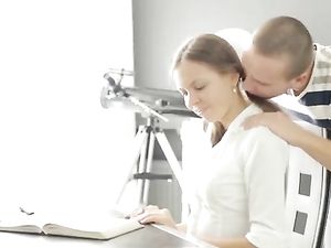 Tutor Strips The Student Naked And Fucks Her